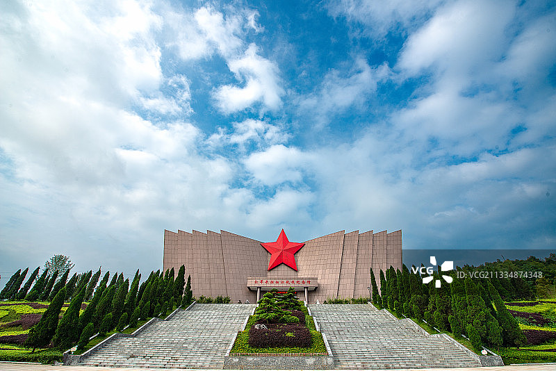 红军长征湘江战役纪念馆、湘江战役几年碑园、桂林、全州县图片素材