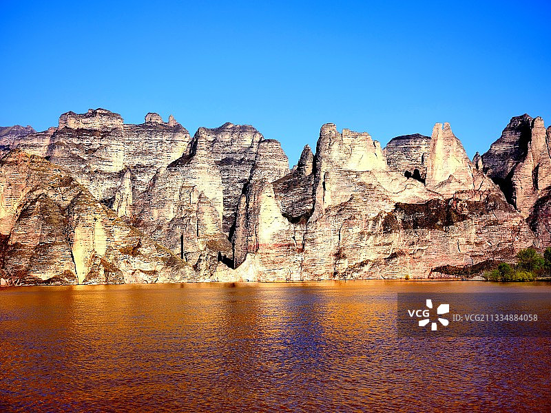 刘家峡水上公园 临夏图片素材