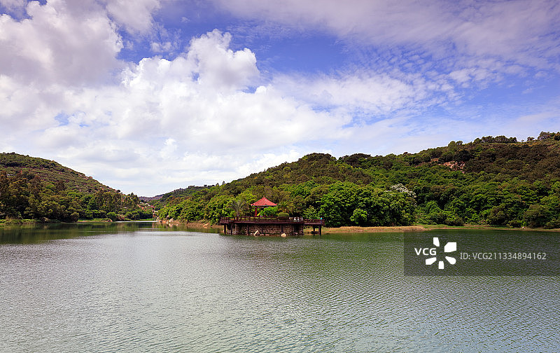 美丽的静湖（漳州港）图片素材