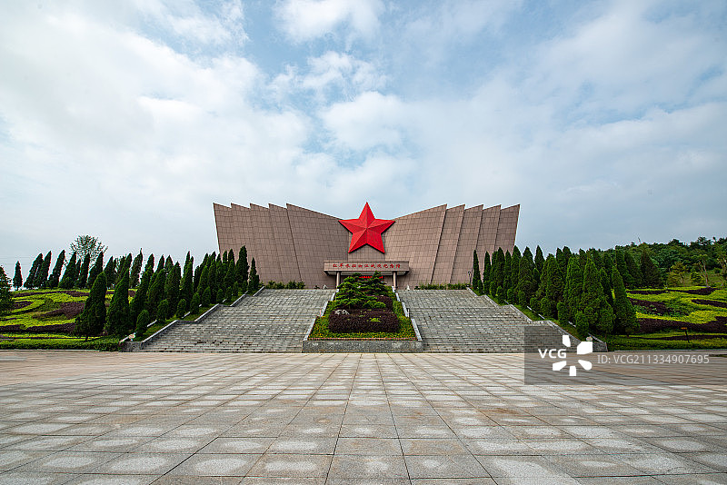 桂林全州县、红军长征湘江战役纪念馆、湘江战役纪念碑园、图片素材