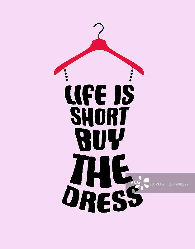 灰色背景上的引言连衣裙图片素材