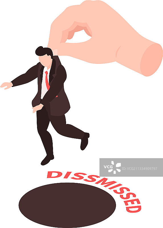 2.5D解雇员工构图图片素材