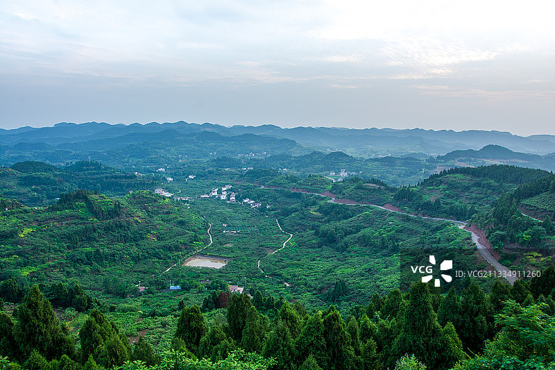 新农村青山绿水图片素材