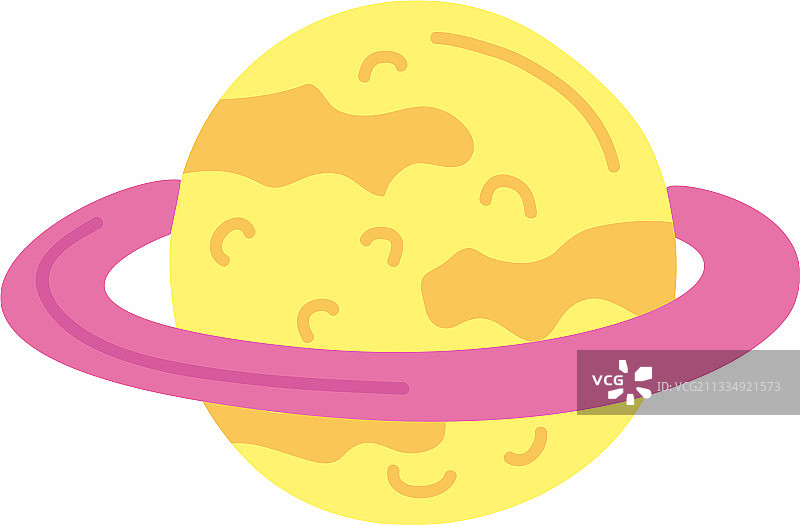 可爱的土星图片素材