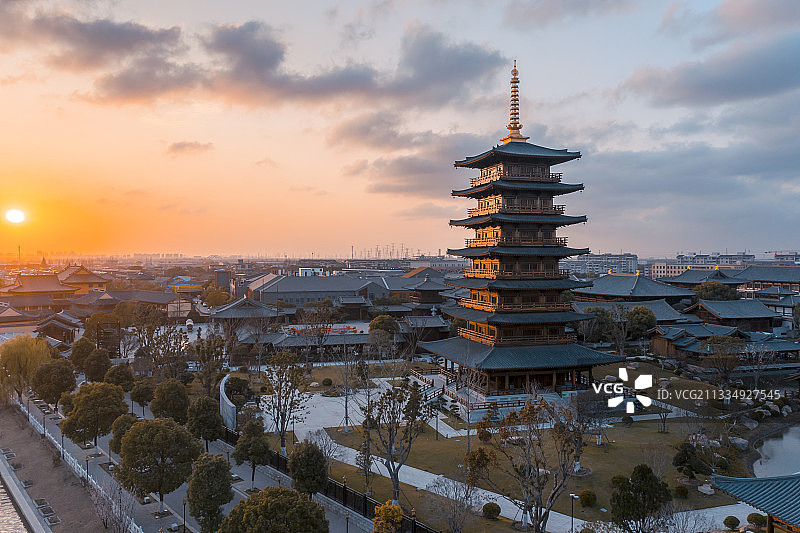 上海市宝山区宝山寺景区图片素材
