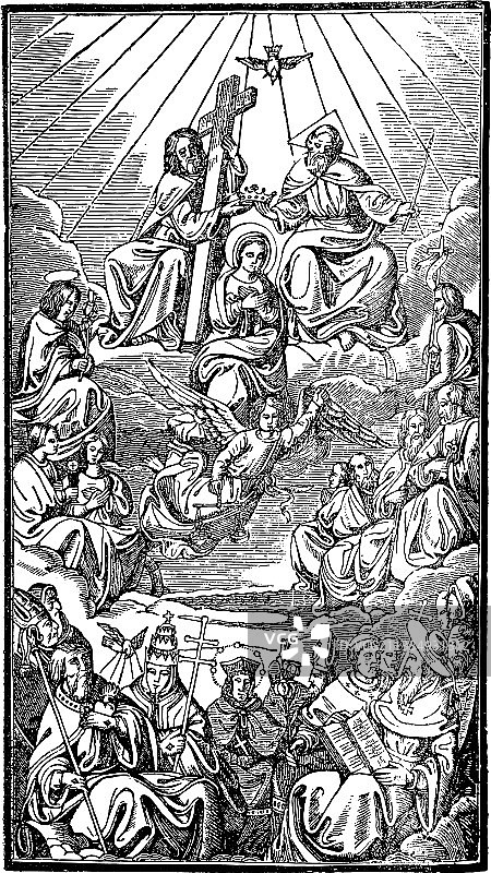 神父，牧师，主教，红衣主教与教皇图片素材