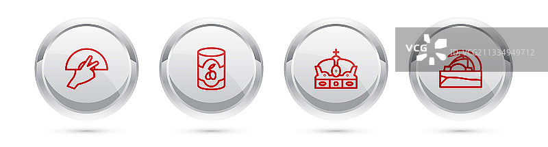 弗拉门戈橄榄罐头皇冠图片素材