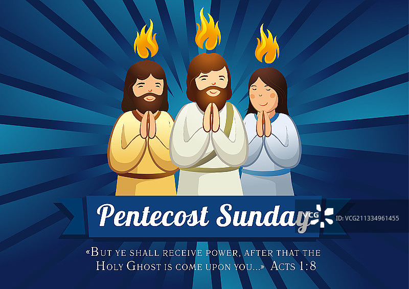 圣灵降临节横幅图片素材