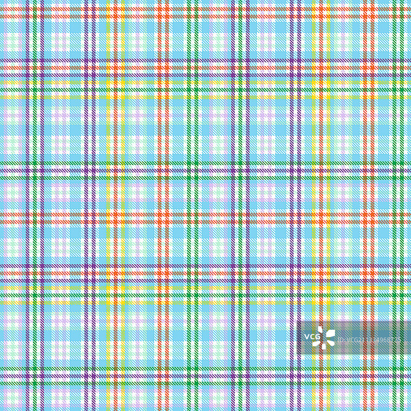 彩虹粉彩格子纹理无缝图案图片素材