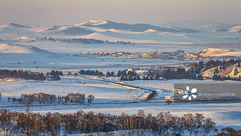 坝上冬韵图片素材