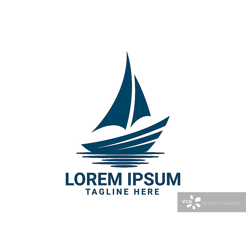 适合游轮或游艇的标志设计图片素材