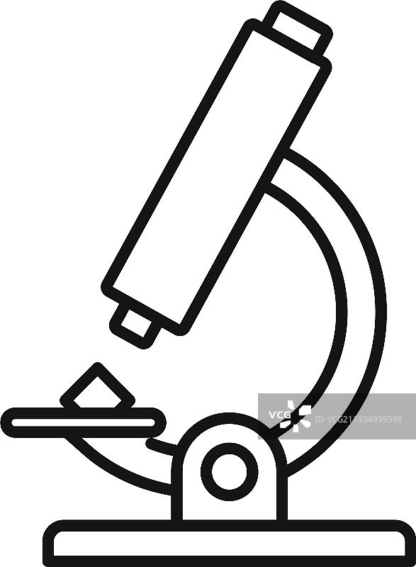 珠宝商显微镜图标轮廓样式图片素材