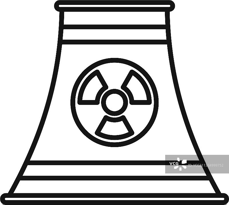 核能图标轮廓样式图片素材