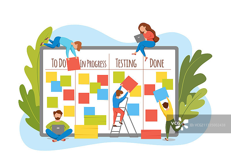 Scrum任务板敏捷项目管理图片素材