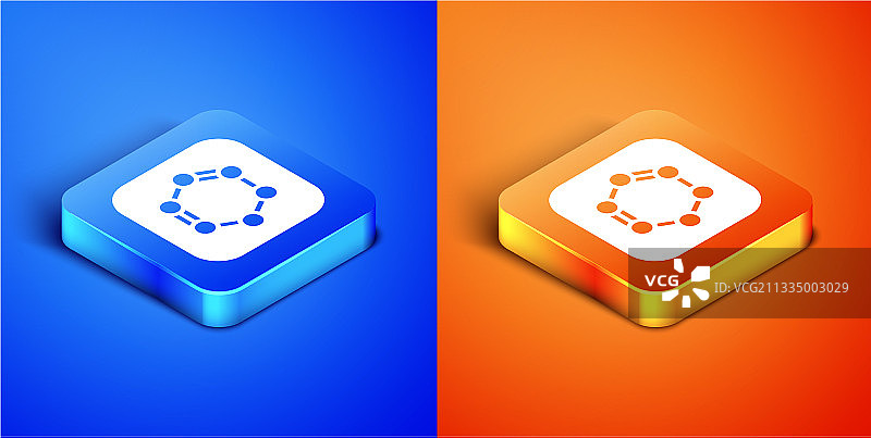2.5D苯分子化学式图片素材
