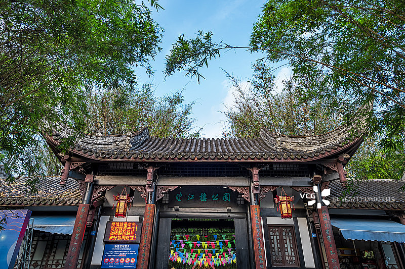 成都望江楼公园图片素材