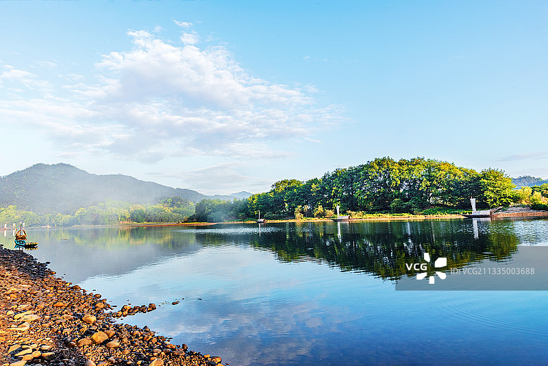 瓯江岸边图片素材