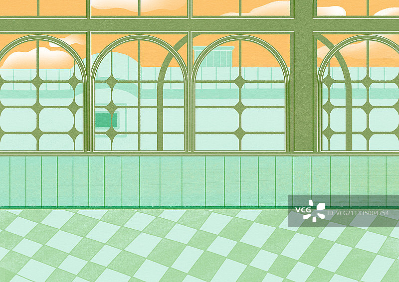 扁平风室内背景图片素材