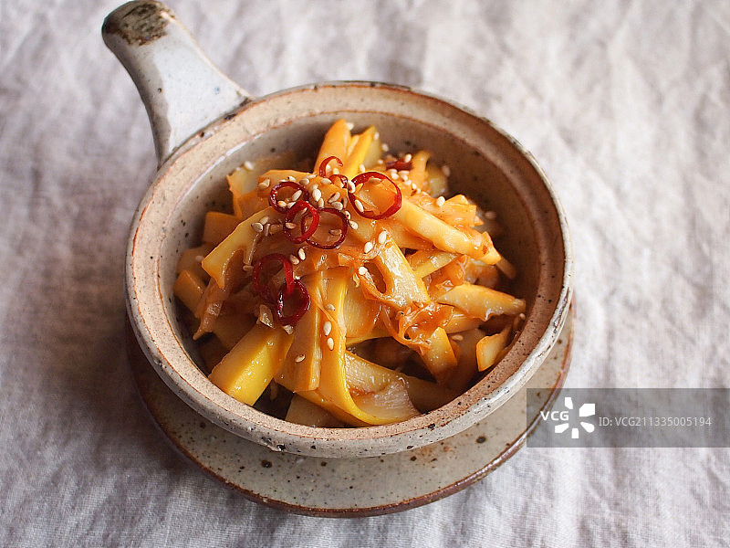 日本料理：孟宗竹金平图片素材