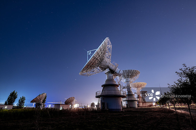 国家授时中心星空银河星轨图片素材