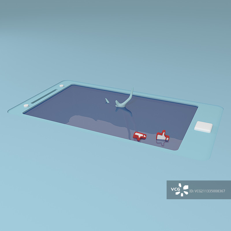 手机-溺水图片素材