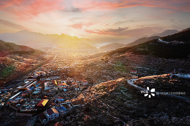 樱桃谷夕阳图片素材