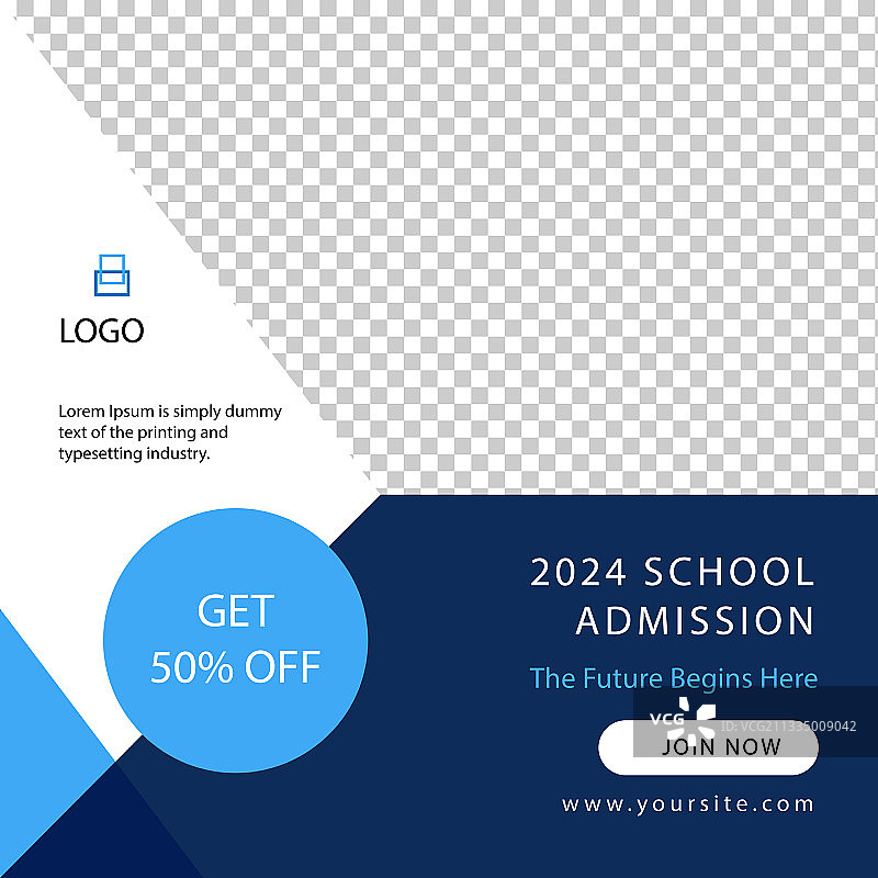 学校招生社交媒体图片素材