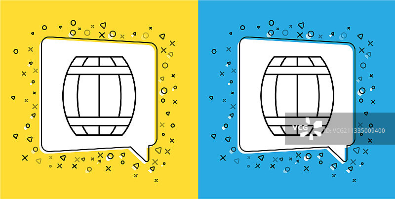 黄色背景上的火药桶图标图片素材