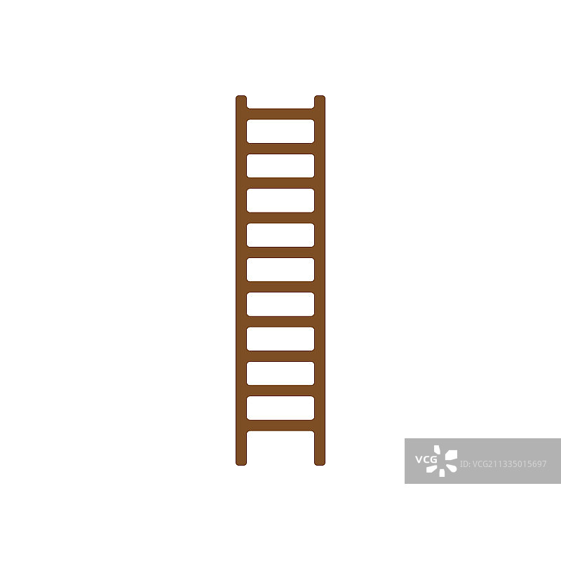 梯子扁平图标设计图片素材