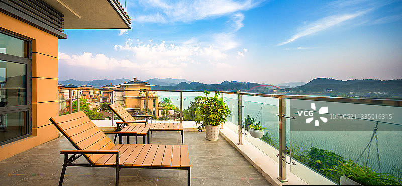 安徽太平湖海景别墅图片素材