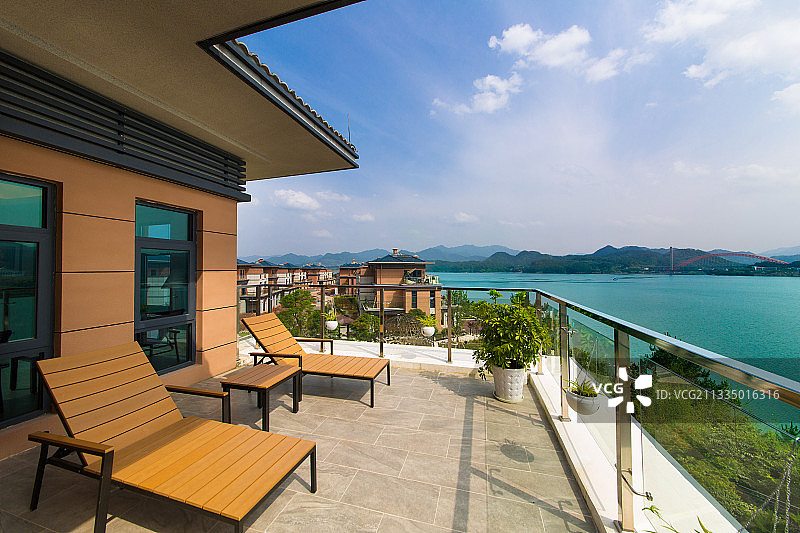 安徽太平湖海景别墅图片素材