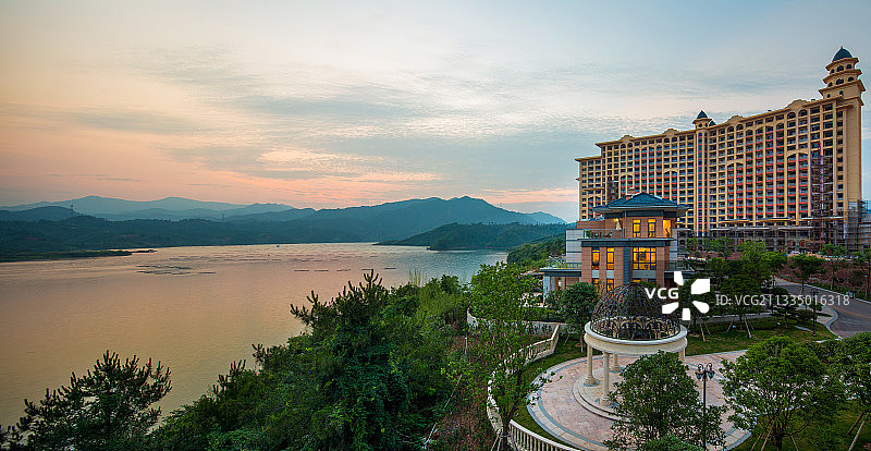 安徽太平湖海景别墅图片素材