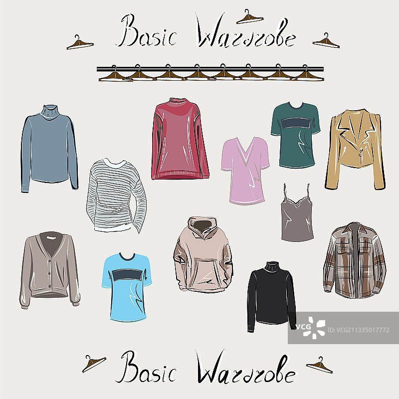 极简基础衣柜图片素材