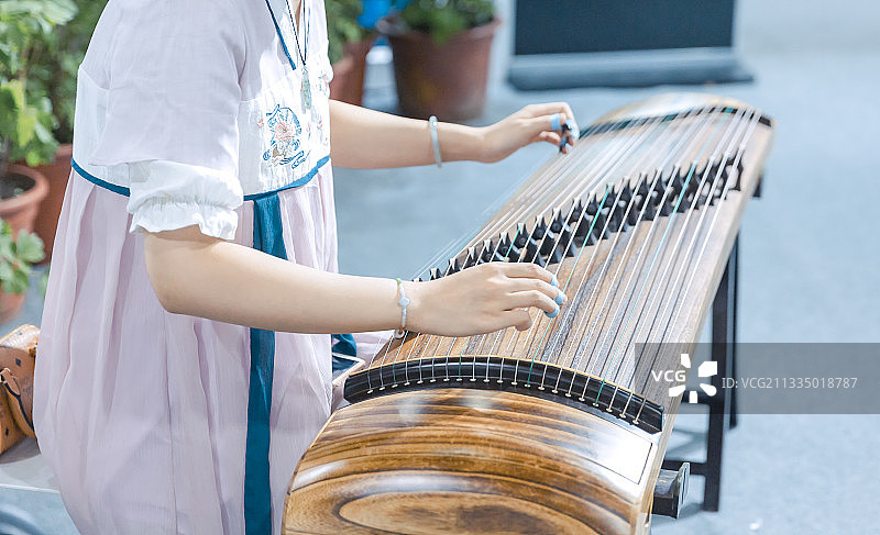 古筝表演图片素材