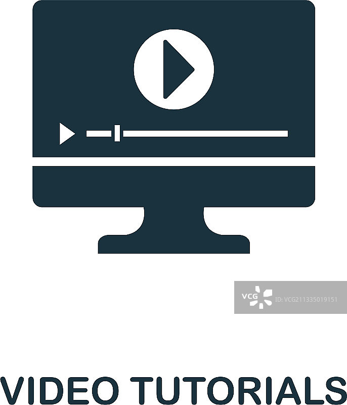 视频教程创意图标简约元素图片素材