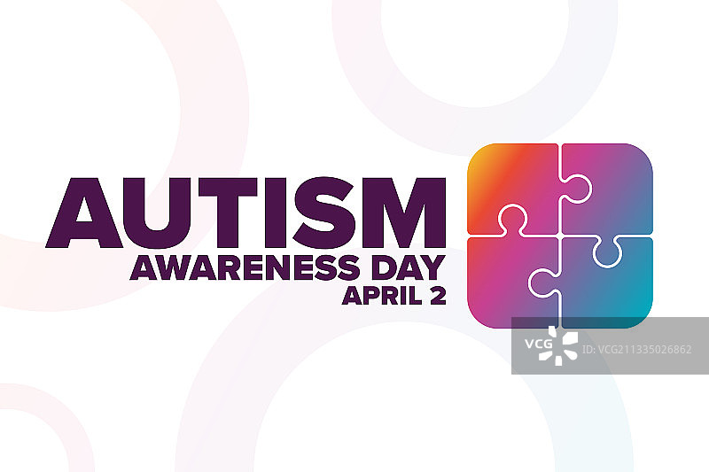 世界自闭症关怀日4月2日图片素材