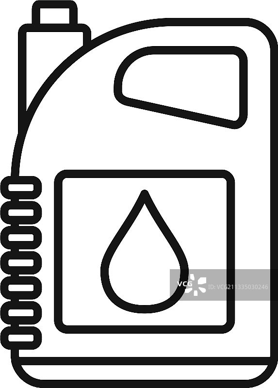 描边风格油罐图标图片素材