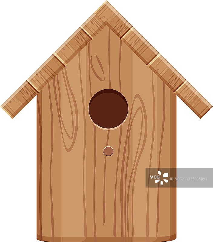 棕色木制鸟舍图片素材