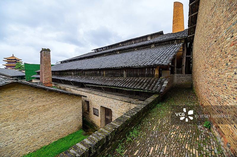 景德镇御窑博物馆的前身-世界唯一皇家瓷厂，明清御窑厂图片素材