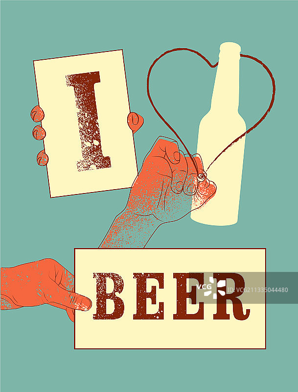 啤酒排版模具喷雾 grunge 风格海报图片素材