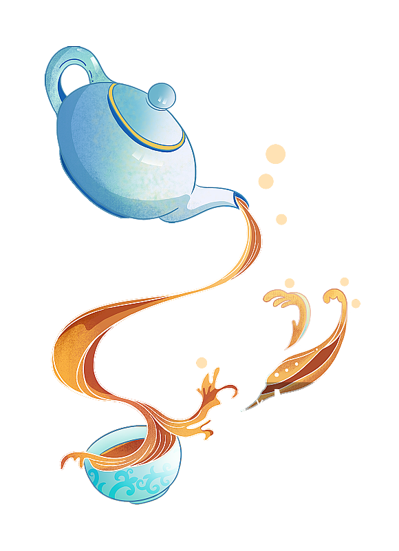 茶壶倒水图片素材