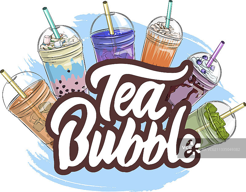 气泡茶菜单图片素材