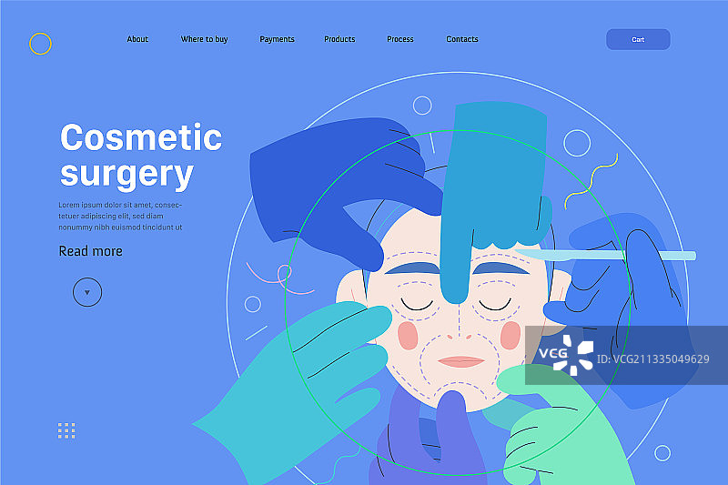 医疗保险模板-美容整形图片素材