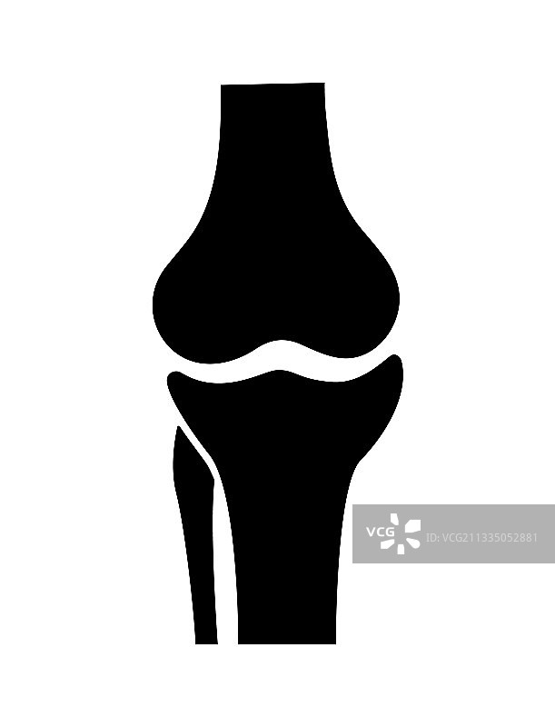 膝盖骨骼人体骨骼和关节图标图片素材