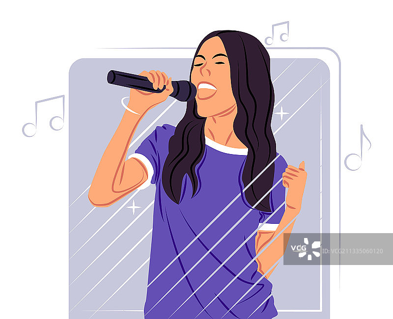 阴影中线条锐利的歌手图片素材