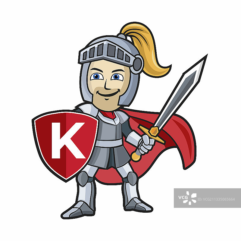 卡通骑士吉祥物图片素材