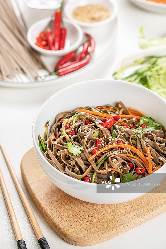 健康食材荞麦面图片素材