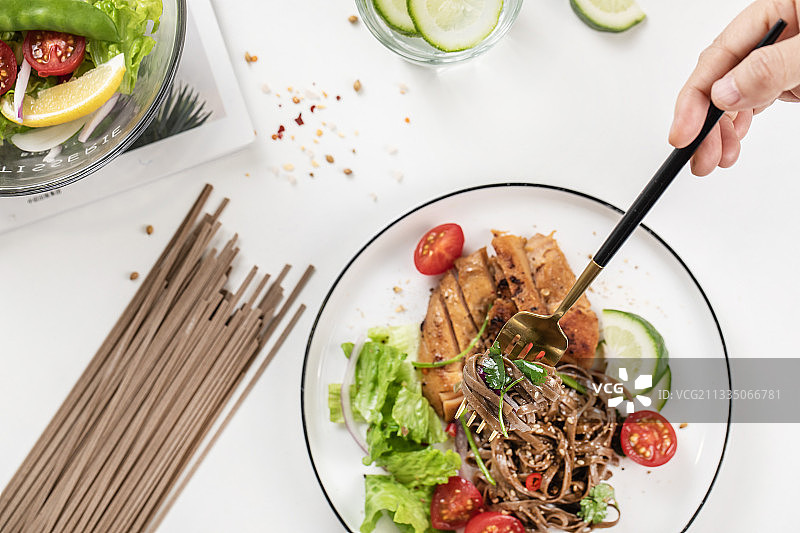 健康食材荞麦面图片素材