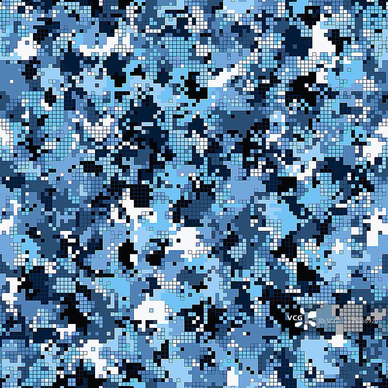 抽象城市像素图案几何笔刷图片素材