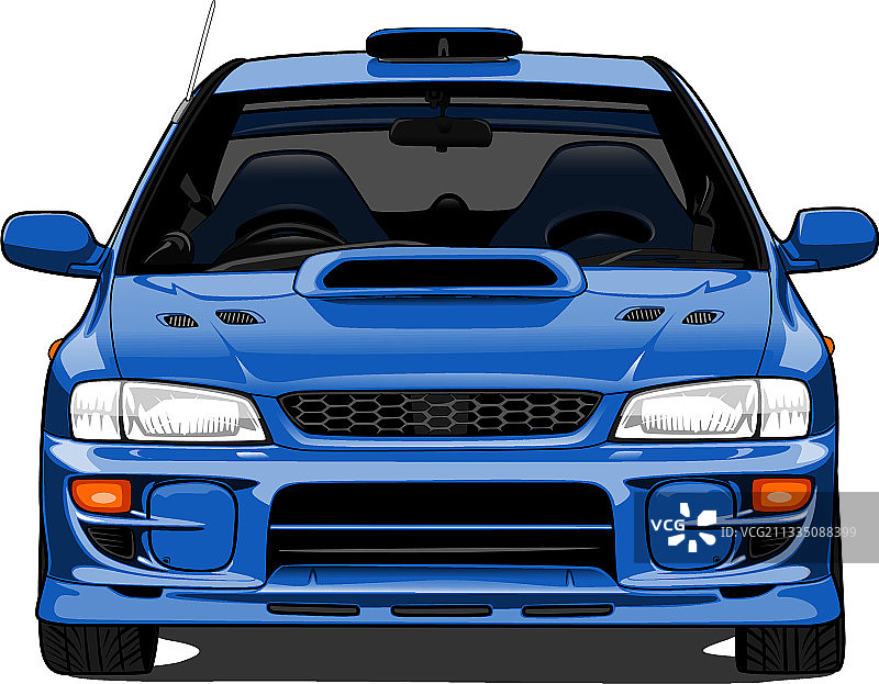 斯巴鲁翼豹WRX STI GC8 22B图片素材